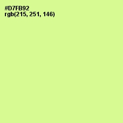 #D7FB92 - Mindaro Color Image
