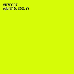 #D7FC07 - Chartreuse Yellow Color Image