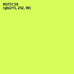 #D7FC59 - Canary Color Image