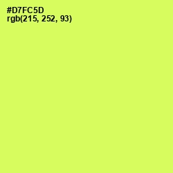 #D7FC5D - Canary Color Image