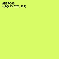 #D7FC65 - Sulu Color Image