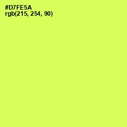 #D7FE5A - Canary Color Image