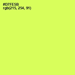 #D7FE5B - Canary Color Image