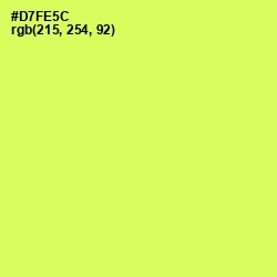 #D7FE5C - Canary Color Image