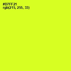 #D7FF21 - Pear Color Image