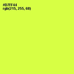 #D7FF44 - Starship Color Image