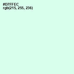 #D7FFEC - Granny Apple Color Image