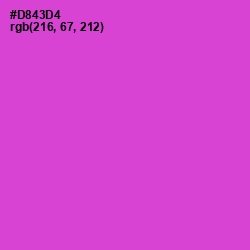 #D843D4 - Fuchsia Pink Color Image