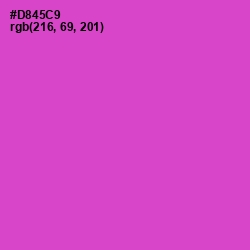 #D845C9 - Fuchsia Pink Color Image