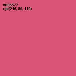 #D85577 - Cranberry Color Image