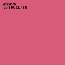 #D85C79 - Cranberry Color Image