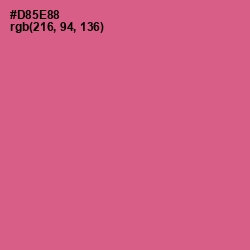 #D85E88 - Mulberry Color Image