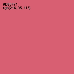 #D85F71 - Cranberry Color Image