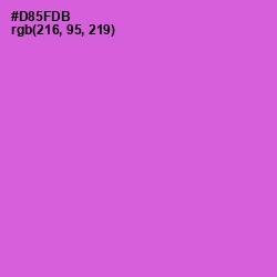 #D85FDB - Fuchsia Pink Color Image