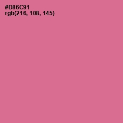 #D86C91 - Charm Color Image