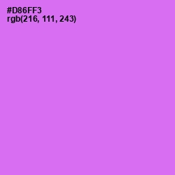#D86FF3 - Heliotrope Color Image
