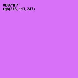 #D871F7 - Heliotrope Color Image