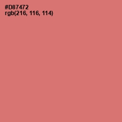 #D87472 - Japonica Color Image