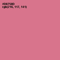 #D8758D - Charm Color Image