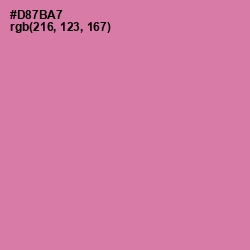 #D87BA7 - Hopbush Color Image
