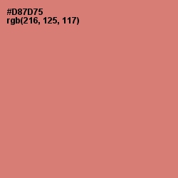 #D87D75 - Japonica Color Image
