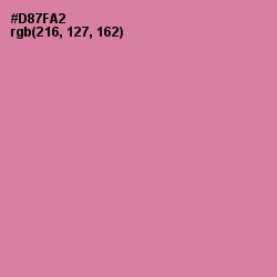 #D87FA2 - Hopbush Color Image