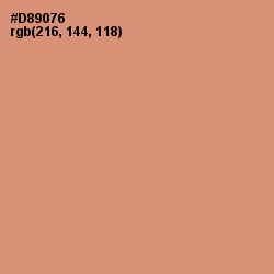 #D89076 - Burning Sand Color Image