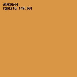 #D89544 - Tussock Color Image