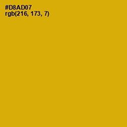 #D8AD07 - Galliano Color Image