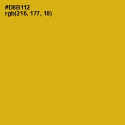 #D8B112 - Gold Tips Color Image