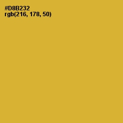 #D8B232 - Old Gold Color Image