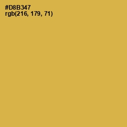 #D8B347 - Turmeric Color Image