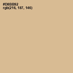 #D8BB92 - Cameo Color Image