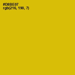 #D8BE07 - Galliano Color Image