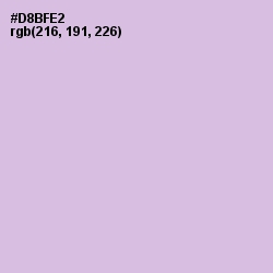#D8BFE2 - Perfume Color Image