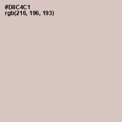 #D8C4C1 - Wafer Color Image