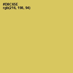 #D8C65E - Wattle Color Image