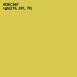 #D8C94F - Wattle Color Image