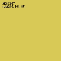 #D8C957 - Wattle Color Image