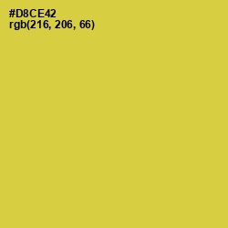 #D8CE42 - Wattle Color Image