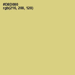 #D8D080 - Winter Hazel Color Image