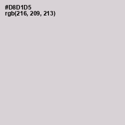 #D8D1D5 - Swiss Coffee Color Image