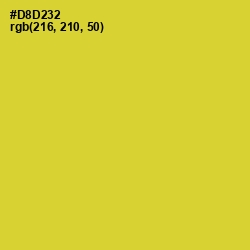#D8D232 - Pear Color Image