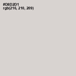 #D8D2D1 - Swiss Coffee Color Image