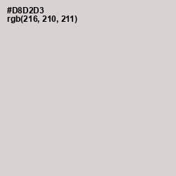 #D8D2D3 - Swiss Coffee Color Image