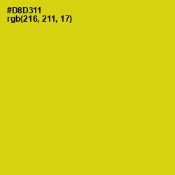 #D8D311 - Barberry Color Image
