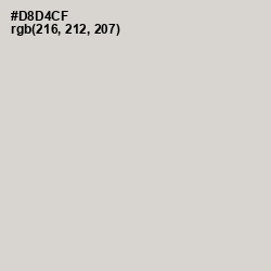 #D8D4CF - Timberwolf Color Image