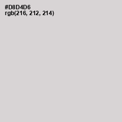 #D8D4D6 - Swiss Coffee Color Image