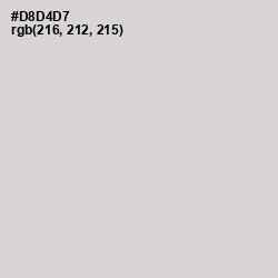 #D8D4D7 - Swiss Coffee Color Image