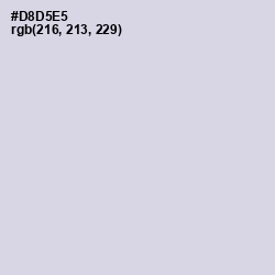#D8D5E5 - Geyser Color Image